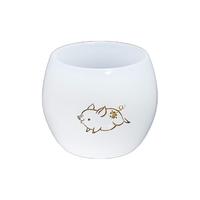 容山堂 生肖雕刻玉瓷功德杯 50ml 猪