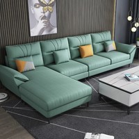 一米色彩 YMSC-2022KFL 实木棉麻科技布沙发组合