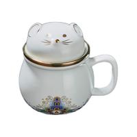 容山堂 海水江崖茶杯 300ml 素白