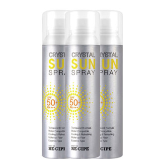 RE:CIPE 玥之秘 水晶防晒喷雾 SPF50+ PA+++ 50ml*3