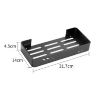百字 卫生间置物架加厚太空铝浴室厨房收纳架免打孔洗漱台卫浴挂件