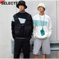 SELECTED 思莱德 42214D036 男士圆领刺绣长袖卫衣