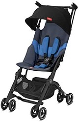 BG Pockit +All-Terrain 轻便旅行婴儿推车 带有遮阳棚和可躺式座椅 夜蓝色