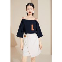 eifini 伊芙丽 1C7222871 女士一字领吊带衬衫