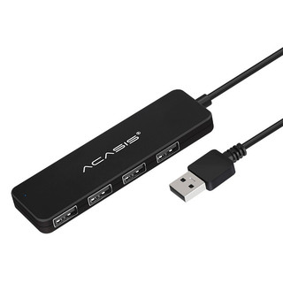 acasis 阿卡西斯 AB-L USB2.0集线器 一分四 0.2m 黑色