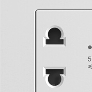 simon 西蒙电气 E3系列 斜五孔带USB插座 雅白色