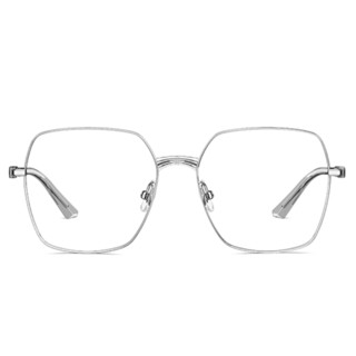 MOLSION 陌森&&ZEISS 蔡司 MJ7133 银色合金板材眼镜框+视特耐系列 1.67折射率 非球面镜片