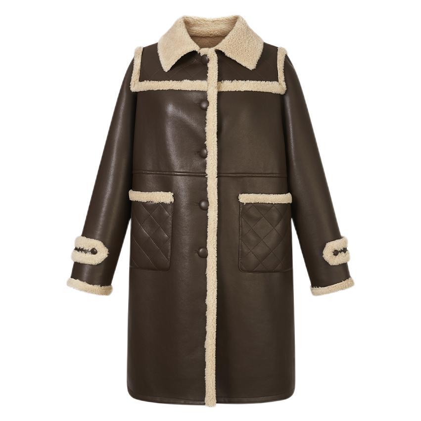 ONE MORE 文墨 女士中长款大衣 A1IA1409042