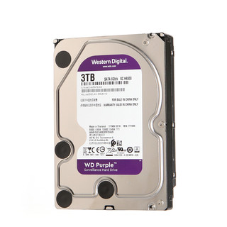 Western Digital 西部数据 紫盘系列 3.5英寸 监控级硬盘 3TB（PMR、5400rpm、64MB）WD30PURX