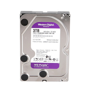 Western Digital 西部数据 紫盘系列 3.5英寸 监控级硬盘 3TB（PMR、5400rpm、64MB）WD30PURX