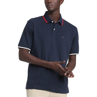 TOMMY HILFIGER 汤米·希尔费格 男士纯棉短袖POLO衫 藏青色 S