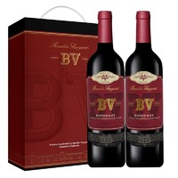 PLUS会员：璞立酒庄 BV红酒 波尔多混酿红葡萄酒 750ml*2瓶 双支装