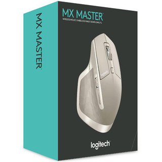 logitech 罗技 MX Master 2.4G蓝牙 优联 双模无线鼠标 1600DPI 哑光金