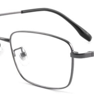 HD 汇鼎 18001 枪色金属眼镜框+1.60折射率 防蓝光镜片