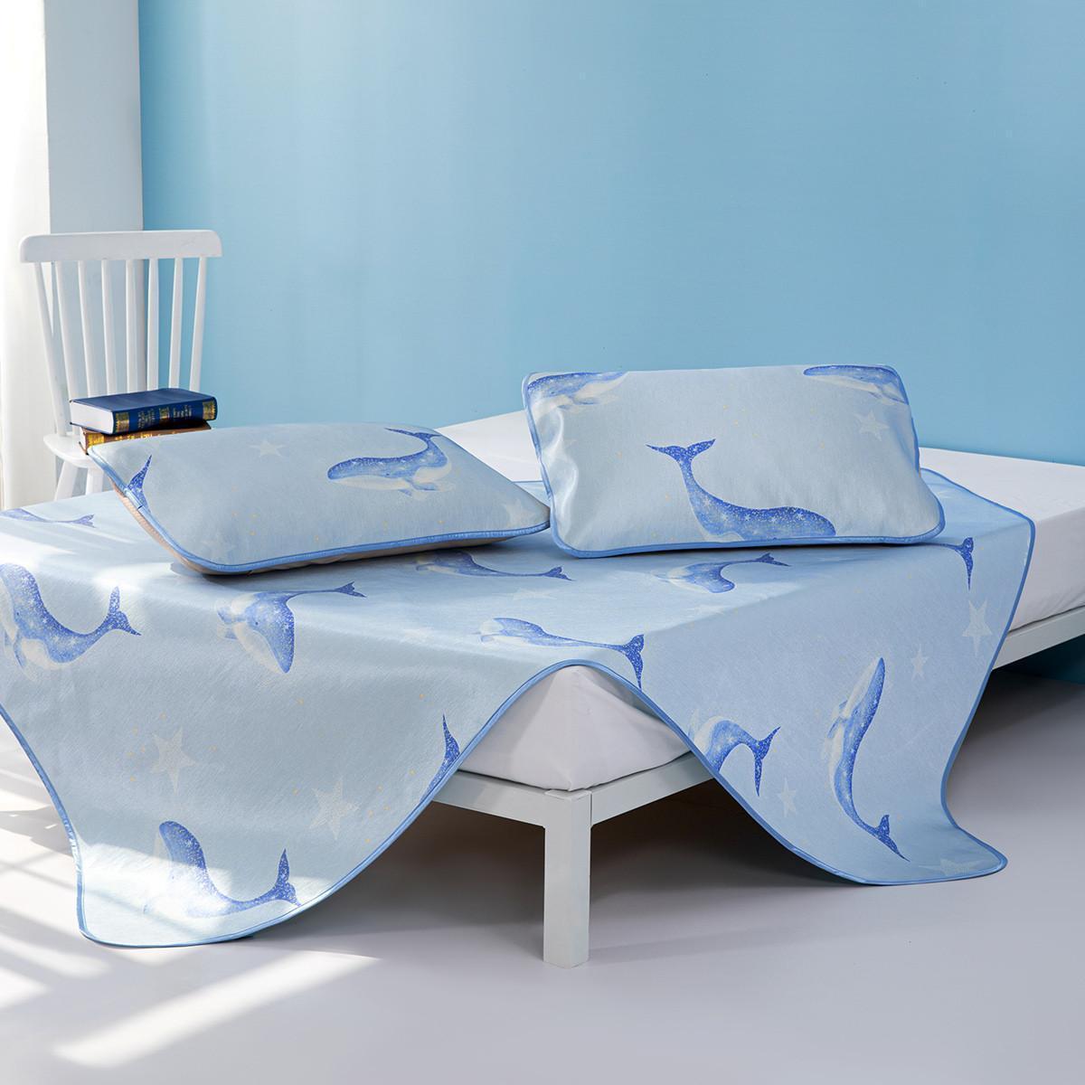 MERCURY Kids 水星儿童 卡通抗菌印花冰丝凉席三件套 1.5m