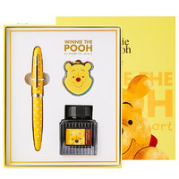 Disney 迪士尼 钢笔 小时代系列 E0270W 维尼 黄色 F尖 墨水+挂件礼盒装