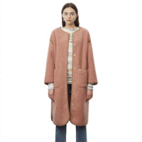 Donna Karan 唐纳·卡兰 女士中长款大衣 W1409JJ190B 粉红色 L