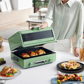 摩飞 电烤箱家用大容量小型独立控温多功能烘焙煎烤蛋糕一体烧烤机