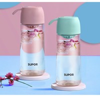 SUPOR 苏泊尔 塑料水杯 樱花粉 550ml