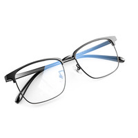 HD 汇鼎 98180 亮光黑TR90合金眼镜框+1.56折射率 防蓝光镜片