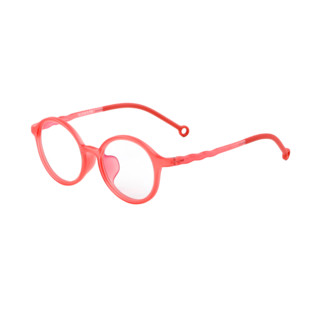 OLIVIO&CO 儿童防蓝光眼镜 圆形款 珊瑚红 3-7岁