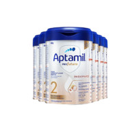 Aptamil 爱他美 欧洲原装进口白金德文版HMO婴幼儿配方奶粉 白金2段6罐 800g