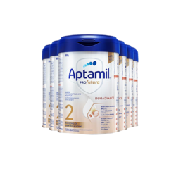 Aptamil 愛他美 德國白金版2 雙重HMO嬰幼兒配方奶粉 800g  2段-6罐