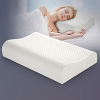 睡眠博士 90%含量泰国原液进口传统波浪型天然乳胶枕枕头枕芯单枕   60*40*10/12 灰色