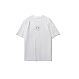 LI-NING 李宁 男子运动T恤 AHSR153-2 标准白 XL