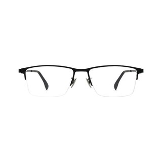 潮库 TB-08 黑色钛板眼镜框+1.67折射率 防蓝光镜片