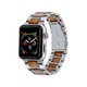 Apple 苹果 Men's and Women's Silver-Tone Stainless Steel Wood for Apple Watch 42mm 商品仅仅为表带（轻微色差）