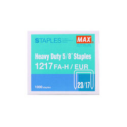 MAX 日本美克司（MAX）原装进口加厚大号订书钉 厚层订书针 重型大码订书机用 23/17 1217FA-H