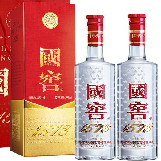 国窖1573 38%vol 浓香型白酒500ml*2瓶双支装【报价价格评测怎么样