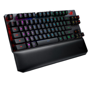 ROG 玩家国度 游侠RX TKL 84键 2.4G蓝牙 多模无线机械键盘 黑色 ROG RX光轴 RGB