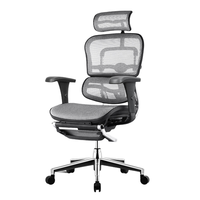 Ergonor 保友办公家具 金豪B 人体工学电脑椅+躺舒宝 黑+银白色 美国网款 高配版