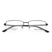 Coastal Vision 镜宴&essilor 依视路 CVF4017 黑色钛金属眼镜框+钻晶A4系列 1.60折射率 非球面镜片