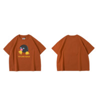 TYAKASHA 塔卡沙 K22CSXZ0015 儿童短袖T恤 红棕色 100cm