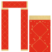 泾徽堂 万年红宣纸 春联 17*104cm 方格款 七言 五副