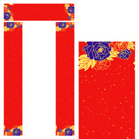 泾徽堂 万年红宣纸 春联 17*104cm 国色天香 七言 五副