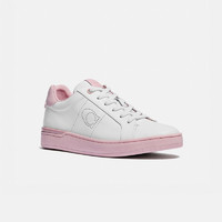 COACH 蔻驰 奢侈品 女士专柜款白色粉色拼色休闲运动板鞋G5040 R6L
