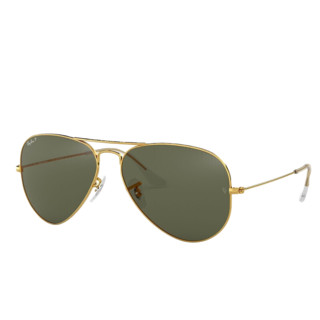 Ray-Ban 雷朋 Aviator飞行员系列 男女款太阳镜 0RB3025 001 金框绿片 62mm