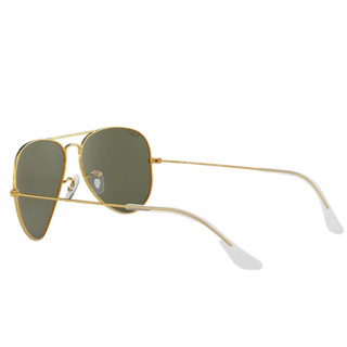 Ray-Ban 雷朋 Aviator飞行员系列 男女款太阳镜 0RB3025 001 金框绿片 62mm