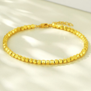 LUKFOOK JEWELLERY 六福珠宝 L19TBGB0001 菱形足金手链 16.5cm 6.66g