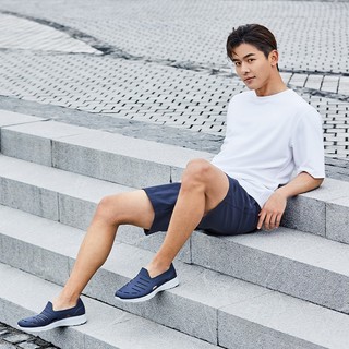 SKECHERS 斯凯奇 H2 GO系列 男士休闲凉鞋 54270 海军蓝色/灰色 42.5