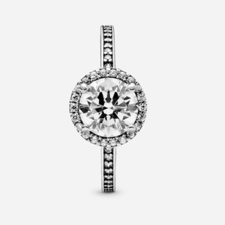 PANDORA 潘多拉 196250CZ 女士璀璨圆形925银戒指 56mm