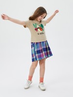 Gap 盖璞 女童|纯棉箱型宽松针织短袖T恤