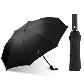 木丁丁 商务自动雨伞 晴雨两用折叠伞大号结实