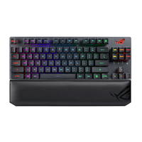 ROG 玩家国度 游侠RX TKL PBT版 87键 2.4G蓝牙 多模无线机械键盘 黑色 游侠RX TKL红轴 RGB