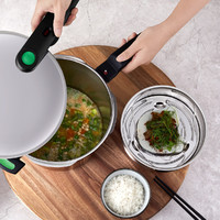 Fissler 菲仕乐 德国进口菲仕乐绿色沸点不锈钢高压锅压力锅家用燃气电磁炉防爆