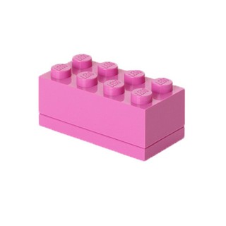 LEGO 乐高 迷你收纳盒 8颗粒积木款-亮粉紫色 40121739
